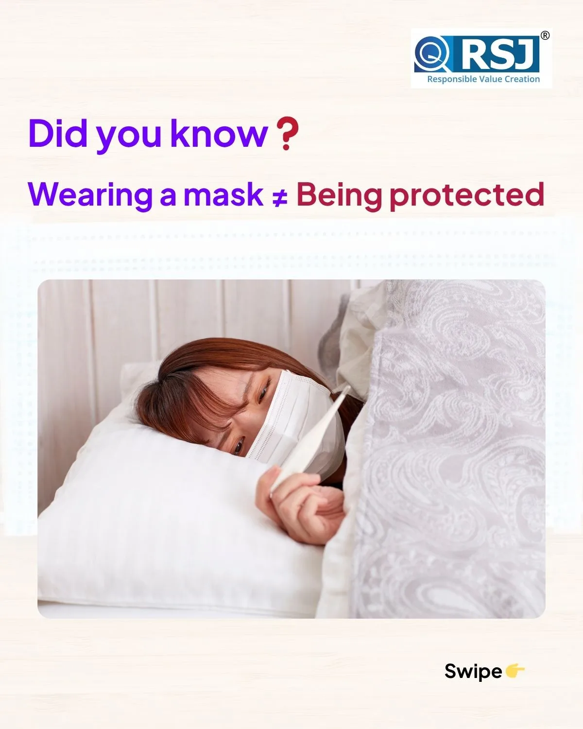 2 wearing a mask ≠ being protected