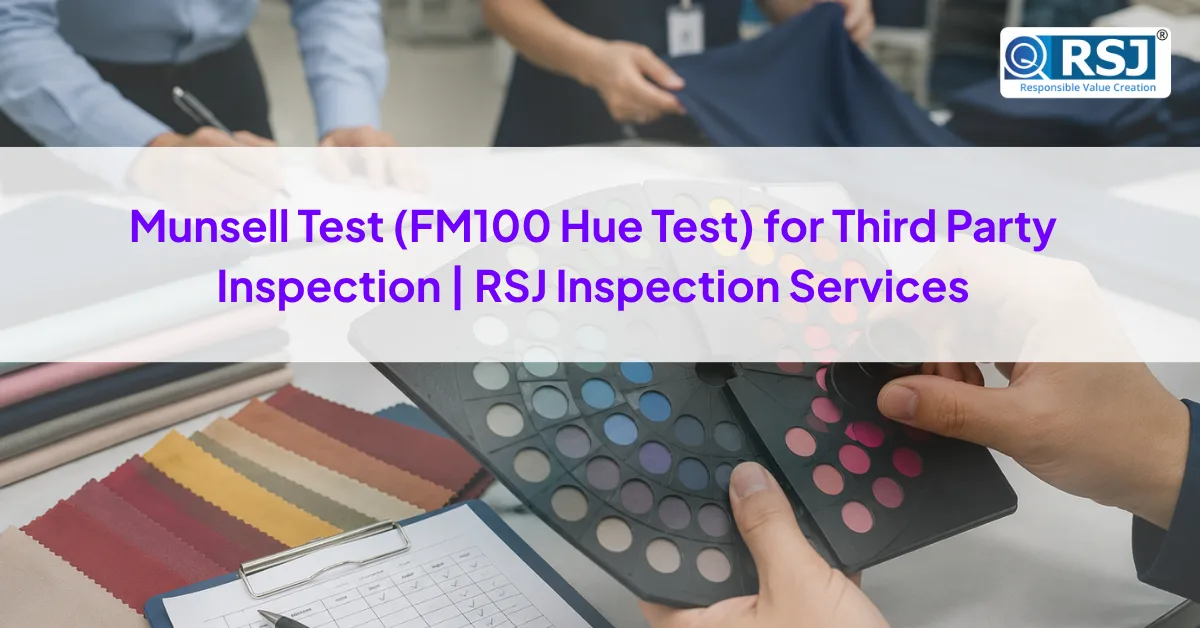 Munsell Test (FM100 Hue Test) for Third Party Inspection