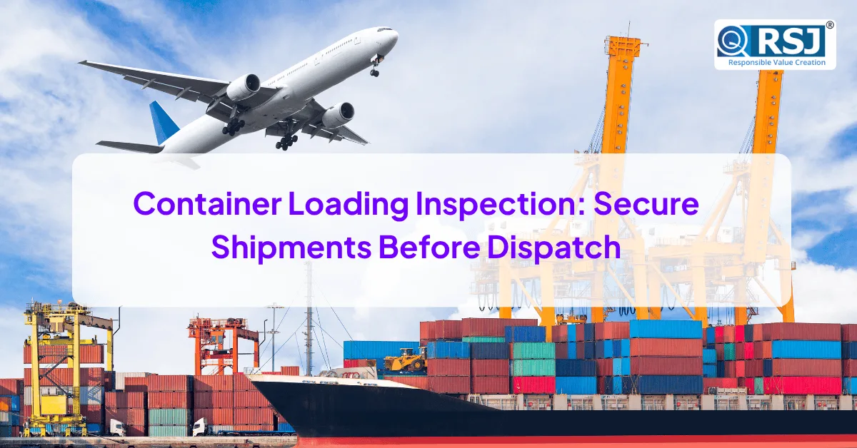 RSJ Container Loading Inspection Secure Shipments Before Dispatch
